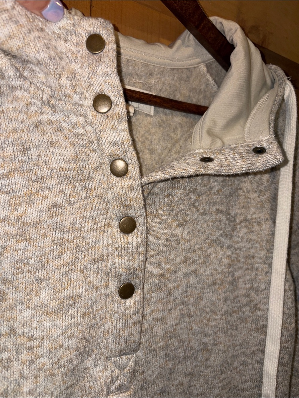 Button front pullover - Picture 3 of 5